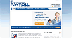 Desktop Screenshot of businesspayrollsolutions.com